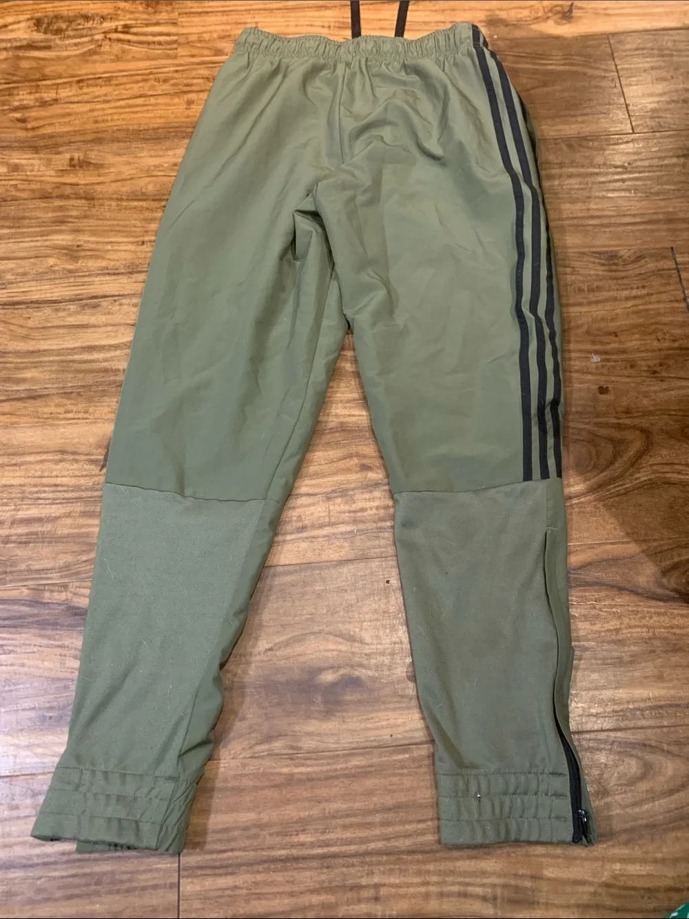 adidas Green Track Pants with Black Stripes - Picture 9 of 9